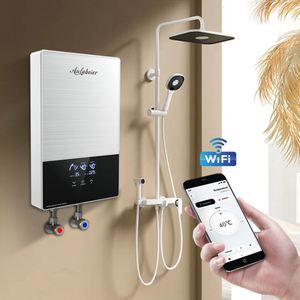 High Quality Touch <strong>LED</strong> 8000w-12000w 220V 3s Heating Cheap Price Multipiont Water Heater Electric Geyser - Product Image 3