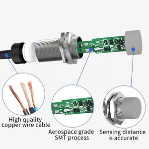 GTRIC Long Distance 8mm cylindrical no-contact proximity switch M12 non-flush metal dc 3-wire <strong>inductive</strong> proximity <strong>sensor</strong> npn - Product Image 5