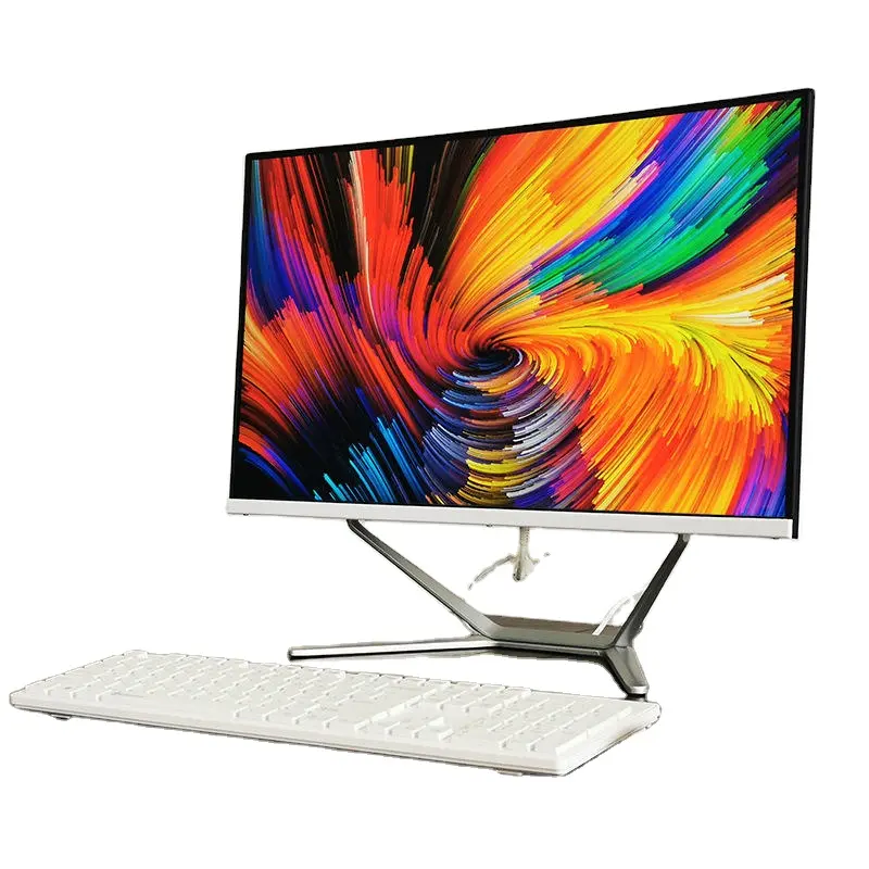 卸売21.5インチ23.8インチオールインワンPCミニPC i3 i5 i7デスクトップコンピューターオープンフレームオールインワン産業用PCパネル