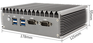 Commercio all'ingrosso della fabbrica industriale Fanless Box PC Core i3 i5 i7 Mini PC VGA WIN7 WIN8 WIN10 Linux Industrial Computer