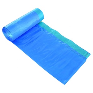 Paquete negro para el hogar, corbata, cubo de basura, saco de basura, bolsas de plástico con cordón, bolsa de basura en rollo con cuerda con cordón - Product Image 4