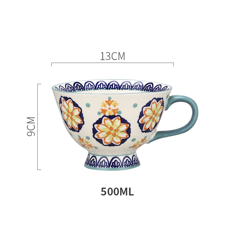 Fleur vintage bleue