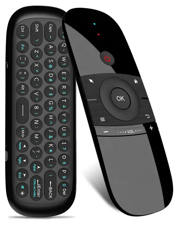Awireless OEM usines W1 télécommande Air Mouse clavier sans fil pour Smart TV projecteur HTPC tout-en-un PC