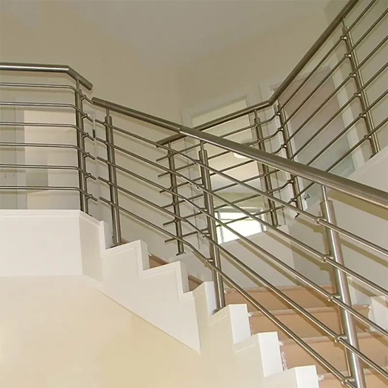 Pagar tangga dalam ruangan dan luar ruangan baja tahan karat kualitas bagus untuk tangga rumah