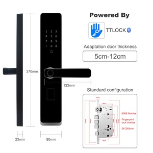 Ttlock智能锁密码无钥匙进入塞拉杜拉智能卡指纹电子前门锁智能门锁