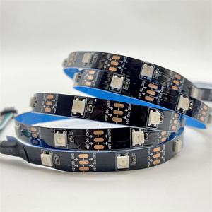 WS2812B WS2811 144LED/M indirizzabile RGB striscia LED 5V luce flessibile programmabile con opzioni PCB bianco nero