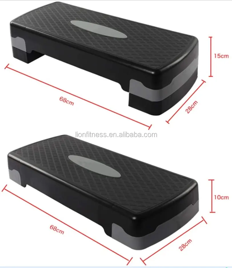 Werkseitig einstellbare Fitness Square Gym Step Risers Aerobic-Plattform