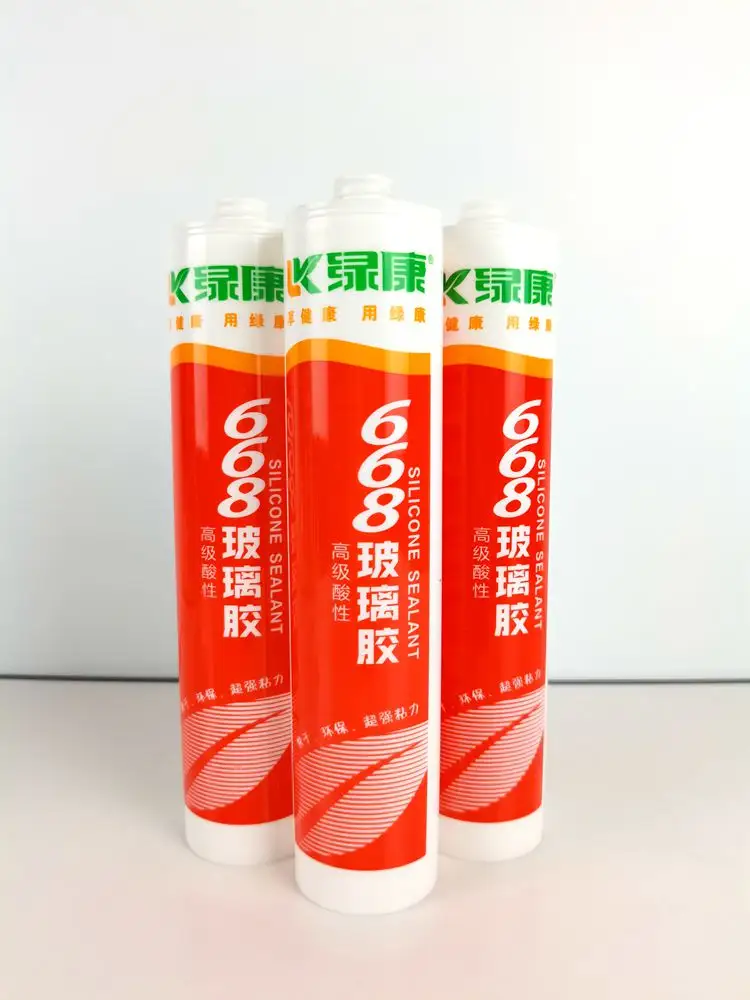 Một thành phần có tính axit Silicone sealant nhà bếp và phòng tắm Trần kính khung liên kết đặc biệt-mục đích