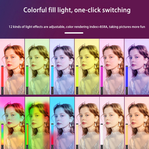 แท่งไฟ LED สำหรับถ่ายภาพแบบพกพาขนาด60ซม. RGB ไฟ LED สำหรับถ่ายวิดีโอแบบชาร์จไฟ USB ได้