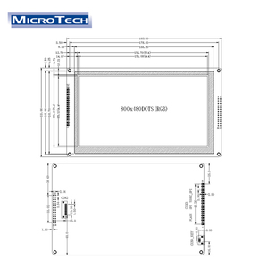 7&quot; <strong>TFT</strong> <strong>LCD</strong> Module 800x480 SPI/IIC/<strong>MCU</strong> <strong>LCD</strong> Display with <strong>Controller</strong> Board for Medical Imaging Equipment - Product Image 6