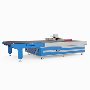China fábrica computador controlado automático estofamento tecido têxtil <span class=keywords><strong>cnc</strong></span> faca redonda máquina de corte em máquinas de corte de pano