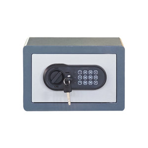 Caja fuerte electrónica de acero con código digital y llave para el hogar, hotel, oficina, banco, almacenamiento, tipo seguro - Product Image 1