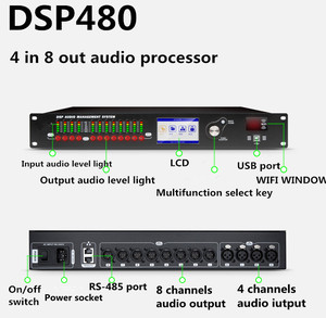 TKG-equipo profesional de sonido para dj, altavoz digital con procesador DSP, 3 en 6, out / 4 en 8 - Product Image 3
