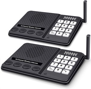 Sistema de comunicación habitación a habitación teléfono intercomunicador inalámbrico