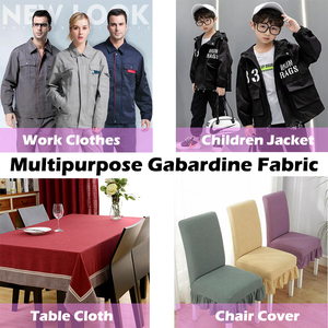 专业纺织品多色立体100% 涤纶工作服面料华达呢面料 - Product Image 2