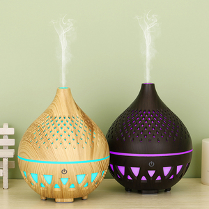 160 ml Aroma diffusor mit Timer-Funktion Holzmaserung RGB-Licht für Luftbe feuchter - Product Image 3