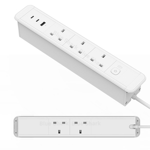 5个插座双面嵌入式电源板快速充电桌面电源插座PD65W USB 10A NFC嵌入式快速电气插头 - Product Image 2