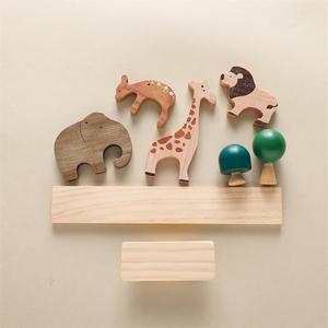 NEW Animal <strong>Pattern</strong> Wooden Teething Colorful Teethers Baby Stacking Toys Non Toxic <strong>Building</strong> Stacker <strong>Blocks</strong>