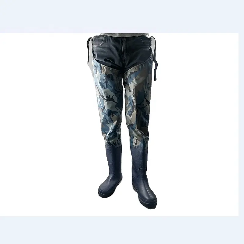 Pantalon Hip-hop en Nylon imperméable pour hommes, bottes de chasse en caoutchouc, grande taille poitrine, wader de pêche