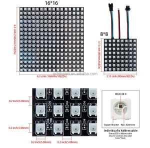 8x32 LED Display flessibile Bluetooth Smart APP controllo scorrimento testo modello animazione RGB LED Matrix Panel schermo Led flessibile