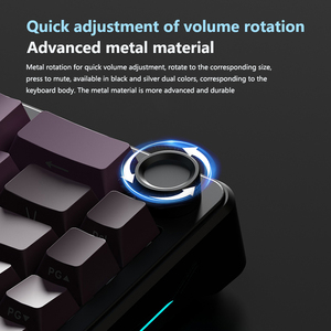 Teclado mecánico Weikav WK68 personalizado de modo Triple RGB con montaje de junta Bluetooth inalámbrico 2,4G portátiles intercambiables en caliente - Product Image 6