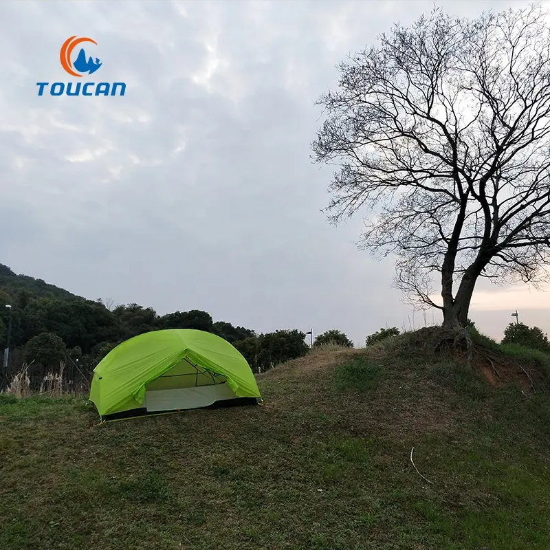 Tenda Portabel Ultra Ringan/Ultralight Dua Orang Digunakan