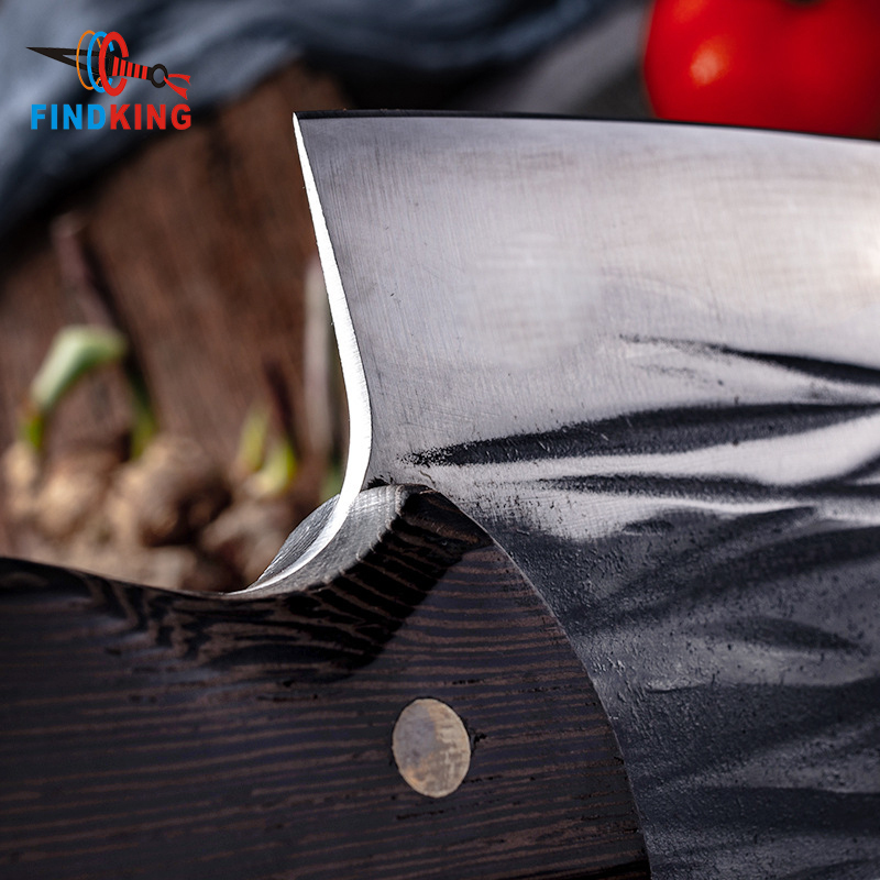 Manufacturers Full Tang Slicing Knives Big Boning Butcher Knife Handmade Hammered Forged Kitchen Chef Knife