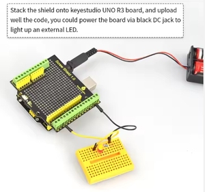 Keyestudio Proto vida kalkanı Arduino UNO R3 için Bindingpost Proto kalkanı birleştirin