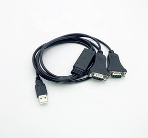 Factory Direct Sale High Quality <strong>USB</strong> AM to 2Port DB9 <strong>Serial</strong> Converter RS232 Cable - Product Image 3