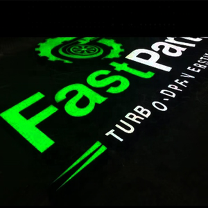 Diseños de letreros para tienda, letrero de letras LED, tablero de señalización personalizado, logotipo 3D que brilla en la publicidad al aire libre, letrero led