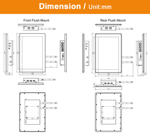 Truciolare Raspberry Pi ED-HMI2120-101C per lampone Pi CM4 RS232/RS485 Dual Ethernet & SSD 4G LTE ad alta capacità di stoccaggio - Product Image 4