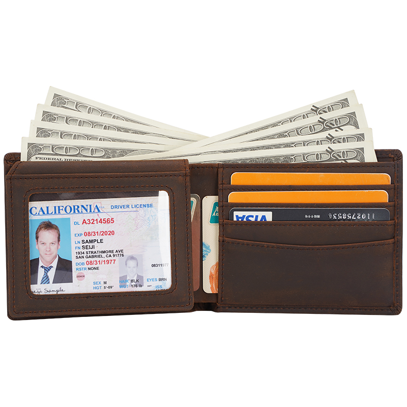 Dark Brown--Crazy Horse Leather
