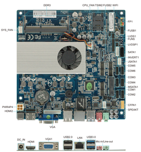 4th ซีพียูแบบมีที่5th 6COM 4010U I7 onboard 16 DDR3 7 * USB LVDS Mini ITX เมนบอร์ด Intel SATA Intel Intel Intel Intel - Product Image 5