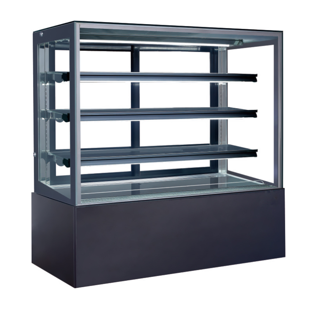 Vertical good looking cake display fridge display showcase for kitchen appliance