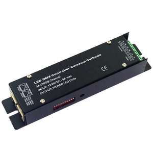 3/4 Channels <strong>DMX512</strong> <strong>Decoder</strong> 12V 24V Max 5Ax3CH RGB <strong>LED</strong> Controller Common Anode DMX Dimmer <strong>Output</strong> to RGB <strong>LED</strong> Light - Product Image 6