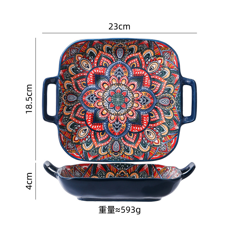 9-inch orantis binaural square plate