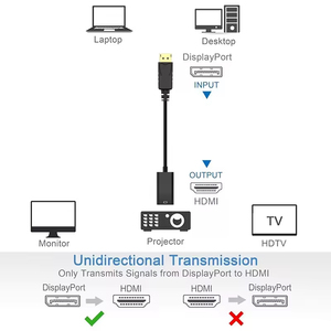 FARSINCE <strong>DisplayPort</strong> to 4K <strong>HDMI</strong> 2.0 Female Adapter <strong>HDMI</strong> Out to <strong>Displayport</strong> in Adapter up to 4K 60hz - Product Image 6