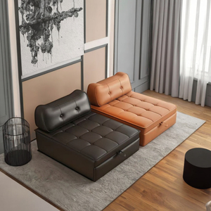 Phong cách hiện đại đơn đôi <span class=keywords><strong>Sofa</strong></span> giường Pull-out couch cho phòng khách hình chữ nhật nhà hình chữ nhật biệt thự một chỗ ngồi vải - Product Image 1