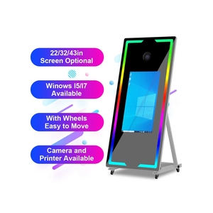 32-Inch Integrated <strong>LCD</strong> <strong>Display</strong> Screen Camera Booth with Touch <strong>Functions</strong> for Photo Taking &amp; Printing - Product Image 3
