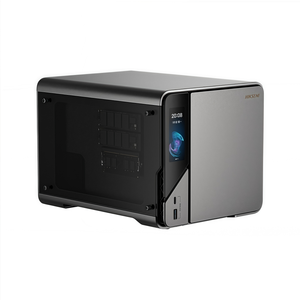 หน้าจอสัมผัสแบบใหม่ Intel N100 Home MINI NAS PC Quad Core 8GB DDR5 Docker Dual LAN 4 Bay SATA HDD NVMe SSD Storage - Product Image 3