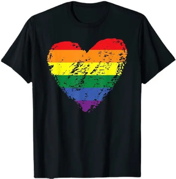 Tee-shirt pour homme et femme, vêtements sur mesure, drapeau arc-en-ciel, et Gay, élegant, avec vraie fourrure, transgenre, lgtq,