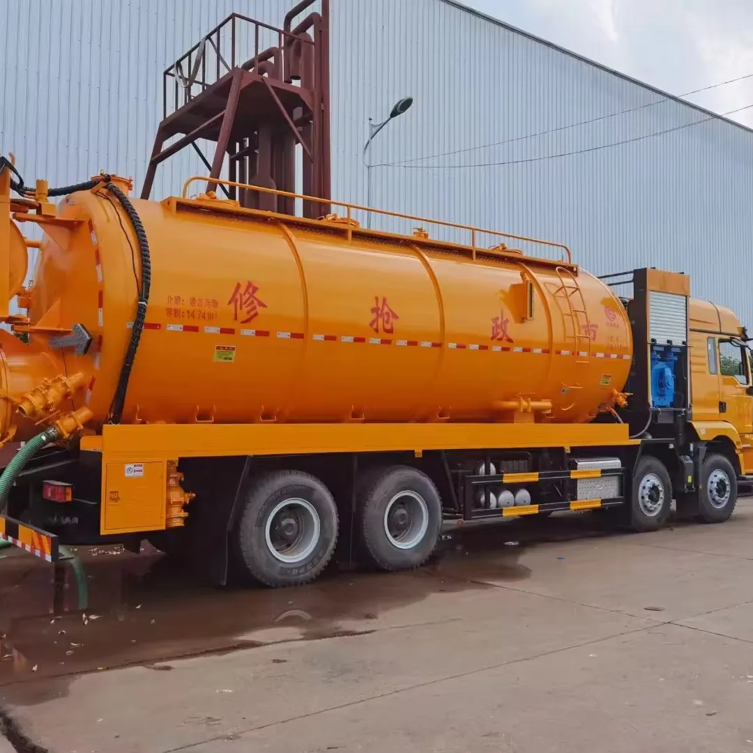 China Shacman M3000 8x4 20m3 Best Sell Sewage suction truck