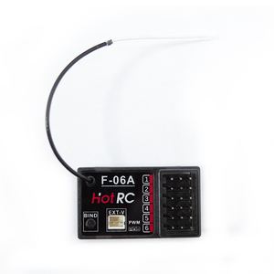 HOTRC 6CH 2.4G RC Boat trasmettitore DS-600 LCD telecomando F-06A ricevitore PWM tensione/segnale di ritorno 4-9V modello di nave giocattolo per auto - Product Image 3