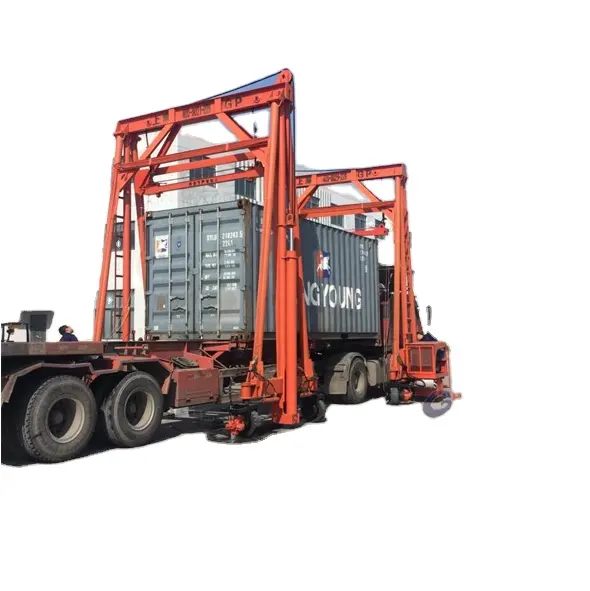 40 ton China GP mobile container traveling lift gantry crane