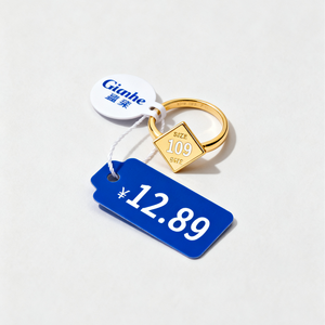 Rắn vàng trang sức nhãn tùy chỉnh tên in kích thước vòng giá nhãn với logo cho Vòng Cổ Vòng đeo tay thương hiệu truy cập - Product Image 4