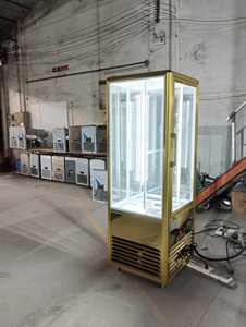 4 Side Glass Bakery Rotating Display Cooler / Cake <strong>Revolve</strong> Showcase Cabinet Fridge - Product Image 2