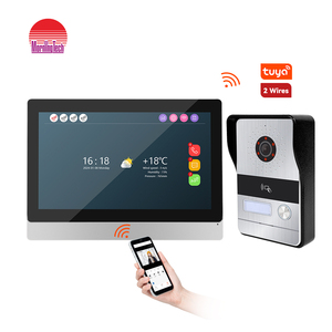 1080p HD Wi-Fi Video Türklingel für Multi-Apartment Entry 2-Draht-Typenschild Tür sprechanlage mit <span class=keywords><strong>Intercom</strong></span> Ring Accepted Door Phone <span class=keywords><strong>System</strong></span>
