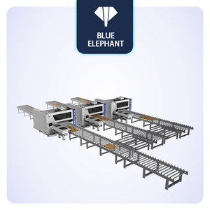 Línea de producción de gabinetes de muebles CNC Blue Elephant con plataforma de carga y descarga automática - Product Image 2