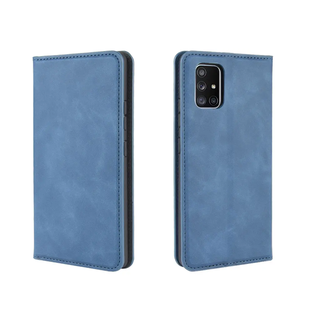 Untuk Samsung Galaxy A71 5G Case Dompet Kulit Merasa Kulit Kartu Case dengan Berguna Fitur Stand Ponsel Flip Case