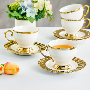 2024 <strong>New</strong> Porcelain Espresso <strong>Cup</strong> <strong>Set</strong> <strong>Design</strong> 6Pcs 250ML Espresso Ceramic Reusable Coffee <strong>Cups</strong> Mug with Saucers <strong>Set</strong> - Product Image 4